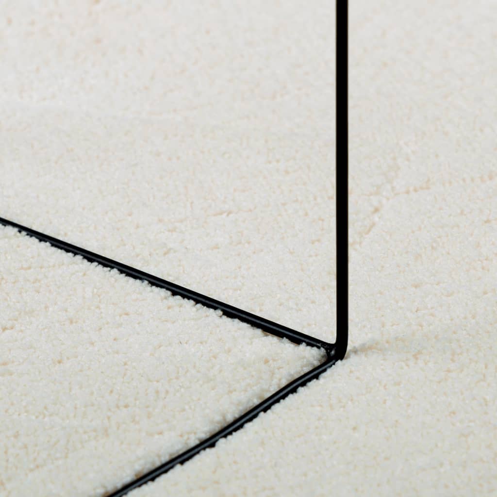 Teppich OVIEDO Kurzflor Anthrazit 120x120 cm