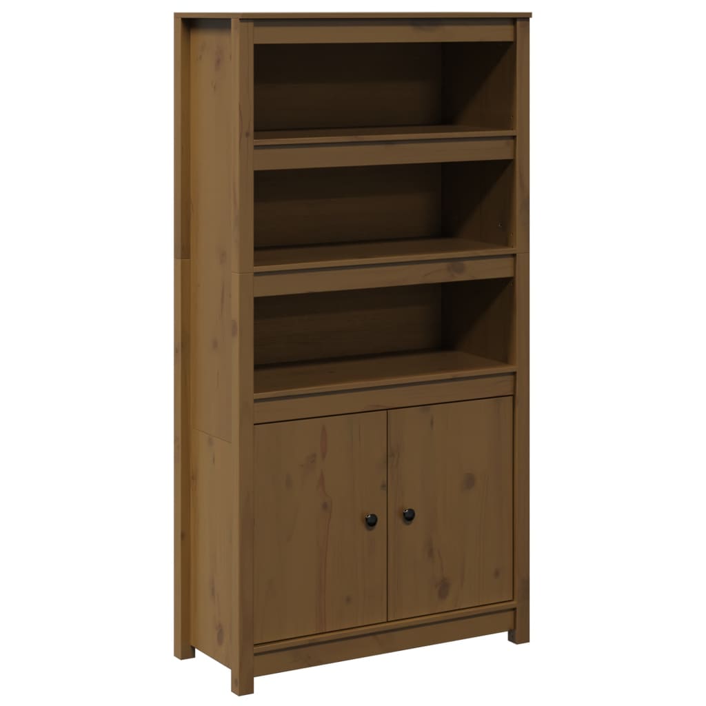 Highboard 80x35x154 cm Massivholz Kiefer