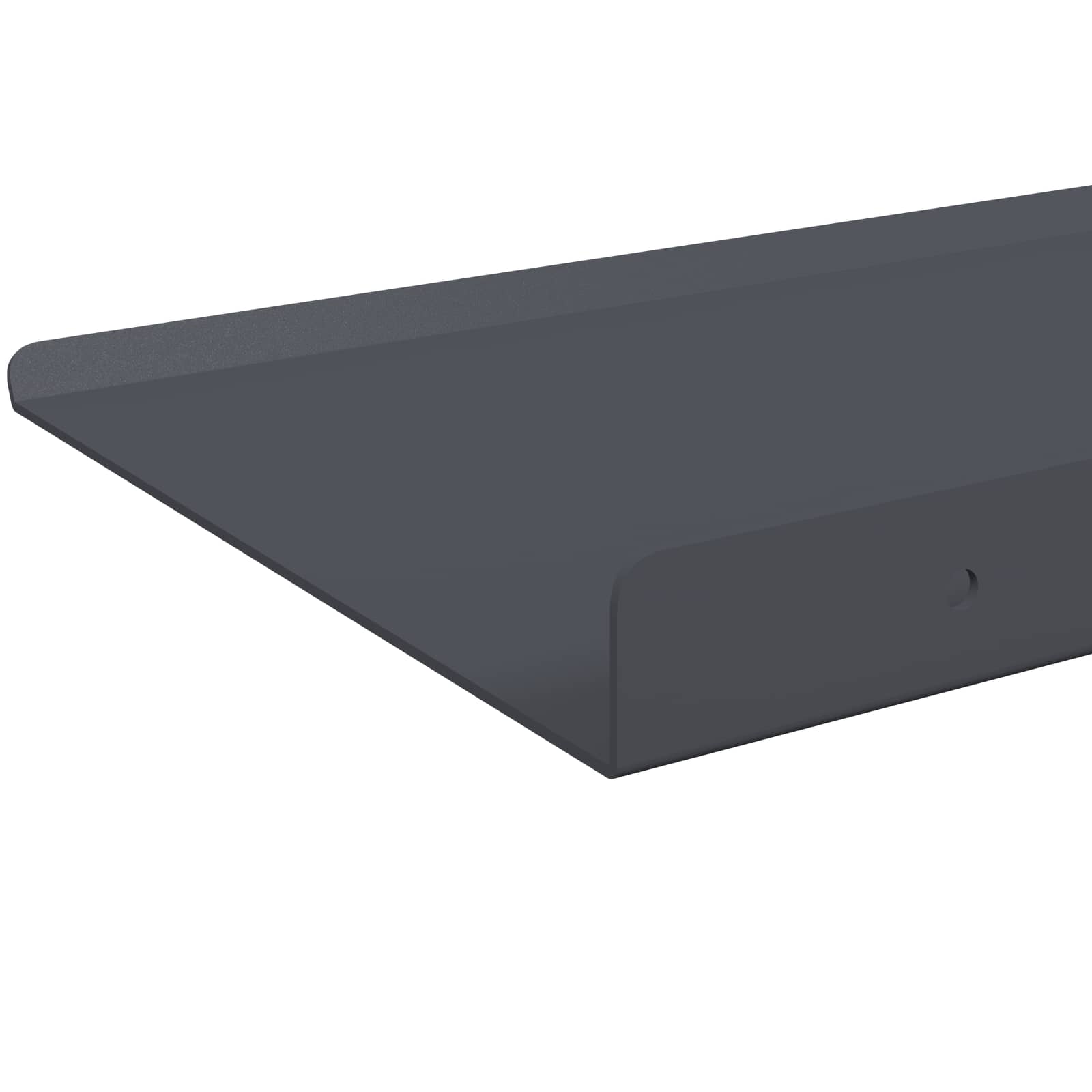 Schwebendes Regal 3 pcs Schwarz 40 x 9 x 2,5 cm Stahl