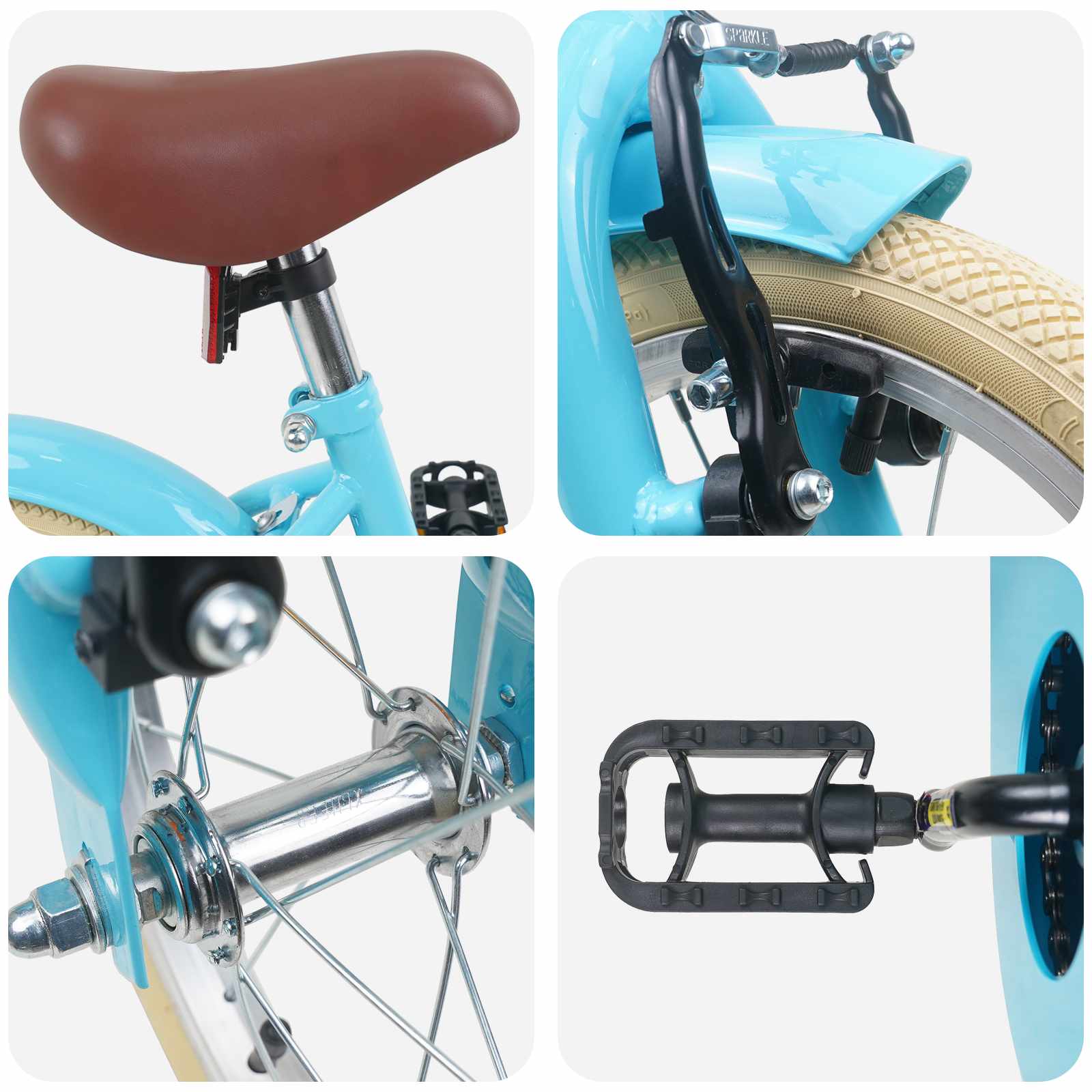 Kinderfahrrad 12 Zoll für 2-4 Jahre alt Hellrosa
