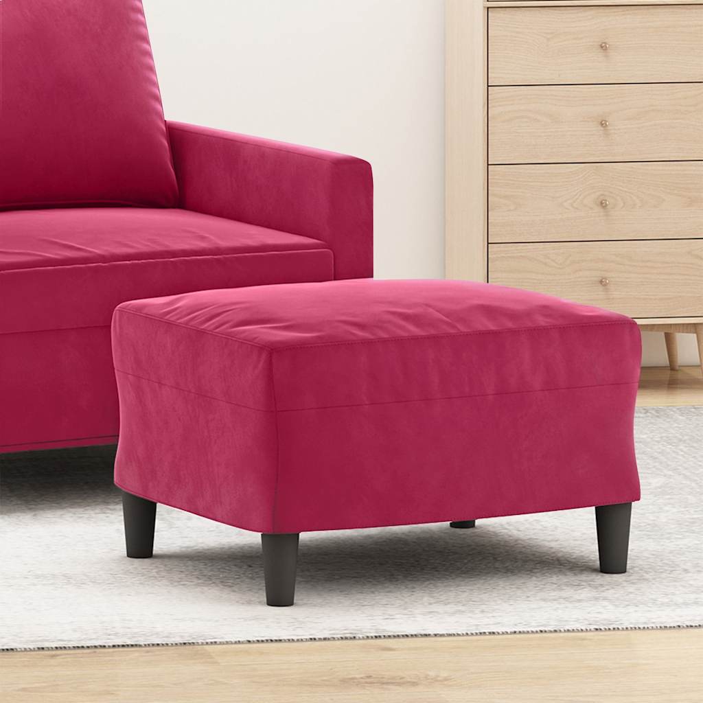 Fußhocker Hellgrau 60x50x41 cm Samt