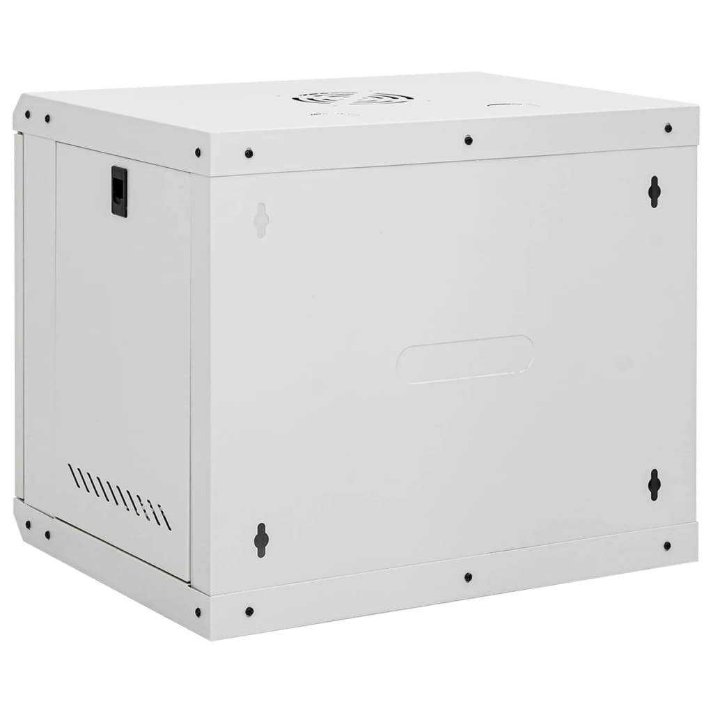 Netzwerkschrank mit Speicher Grau 60 x 45 x 28 cm Stahl