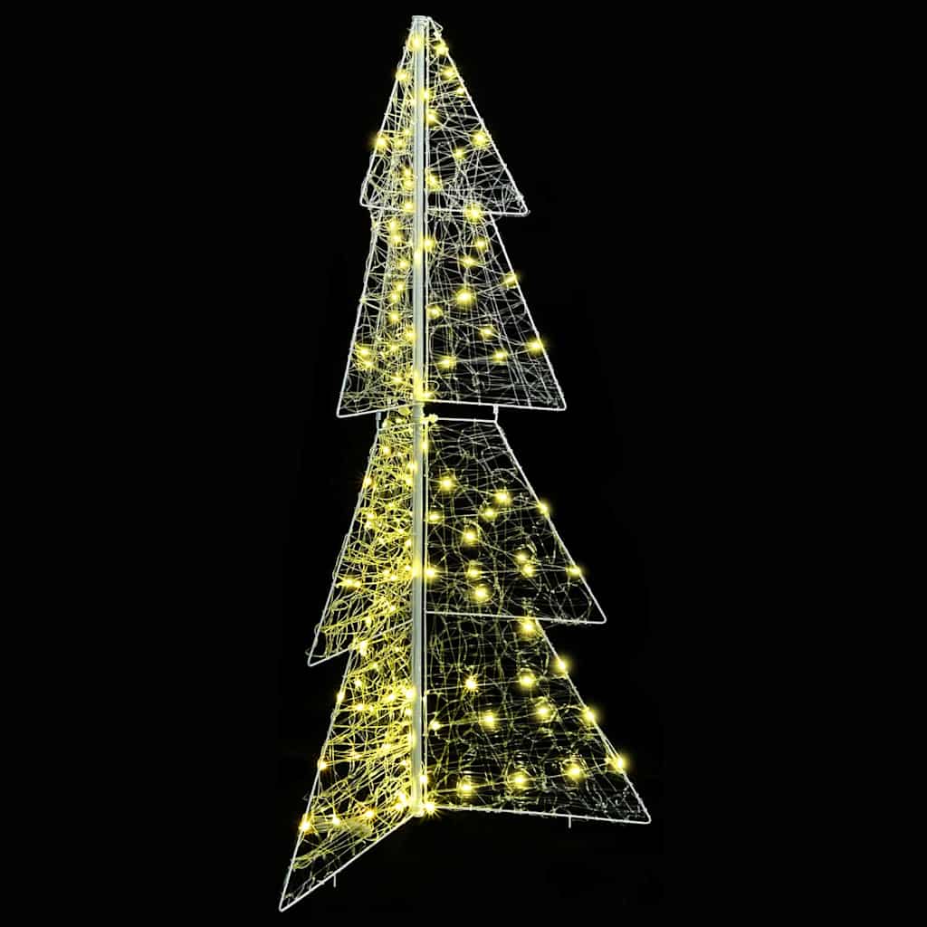 Weihnachtsbaum mit 100 LEDs Warmes Weiß 120 cm Acryl