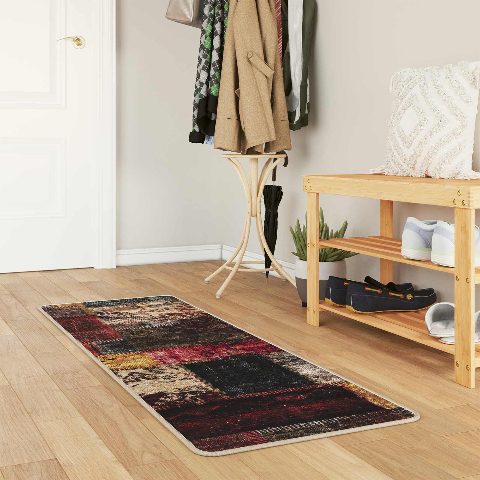 Teppich Waschbar Mehrfarbig 160x230 cm