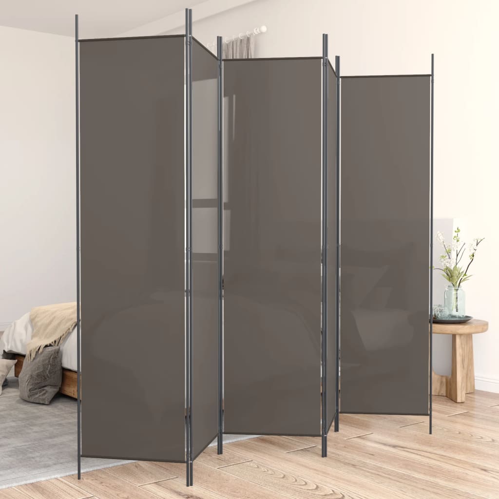 3-teiliger Raumteiler Beige 150 x 220 cm Stoff