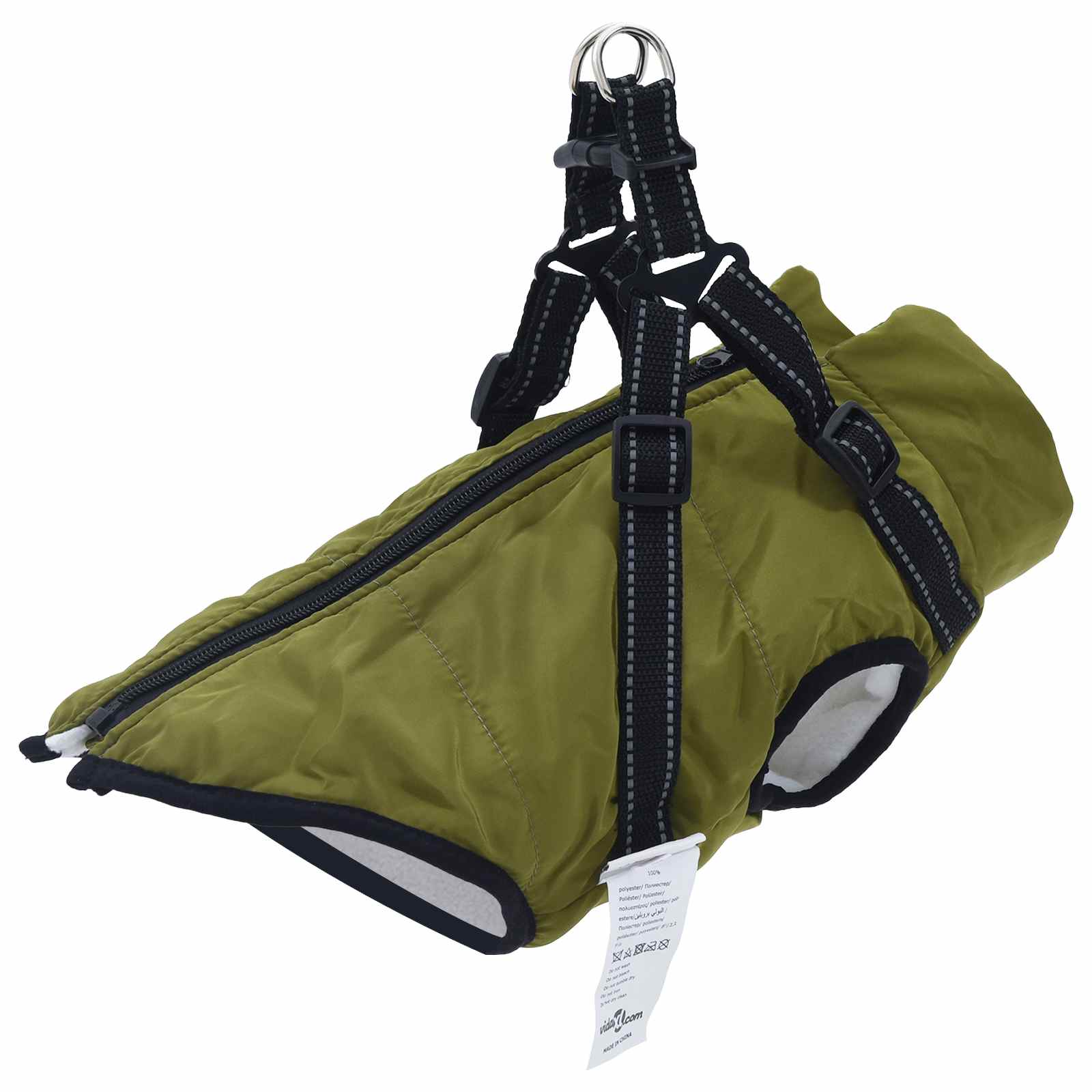 Hundemantel Rot L24 Fleece und Polyester