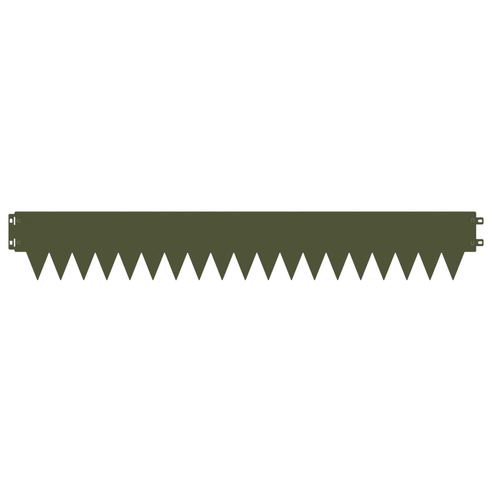 Raseneinfassung 10 pcs Länge Höhe 103 x 15 cm Stahl Schwarz