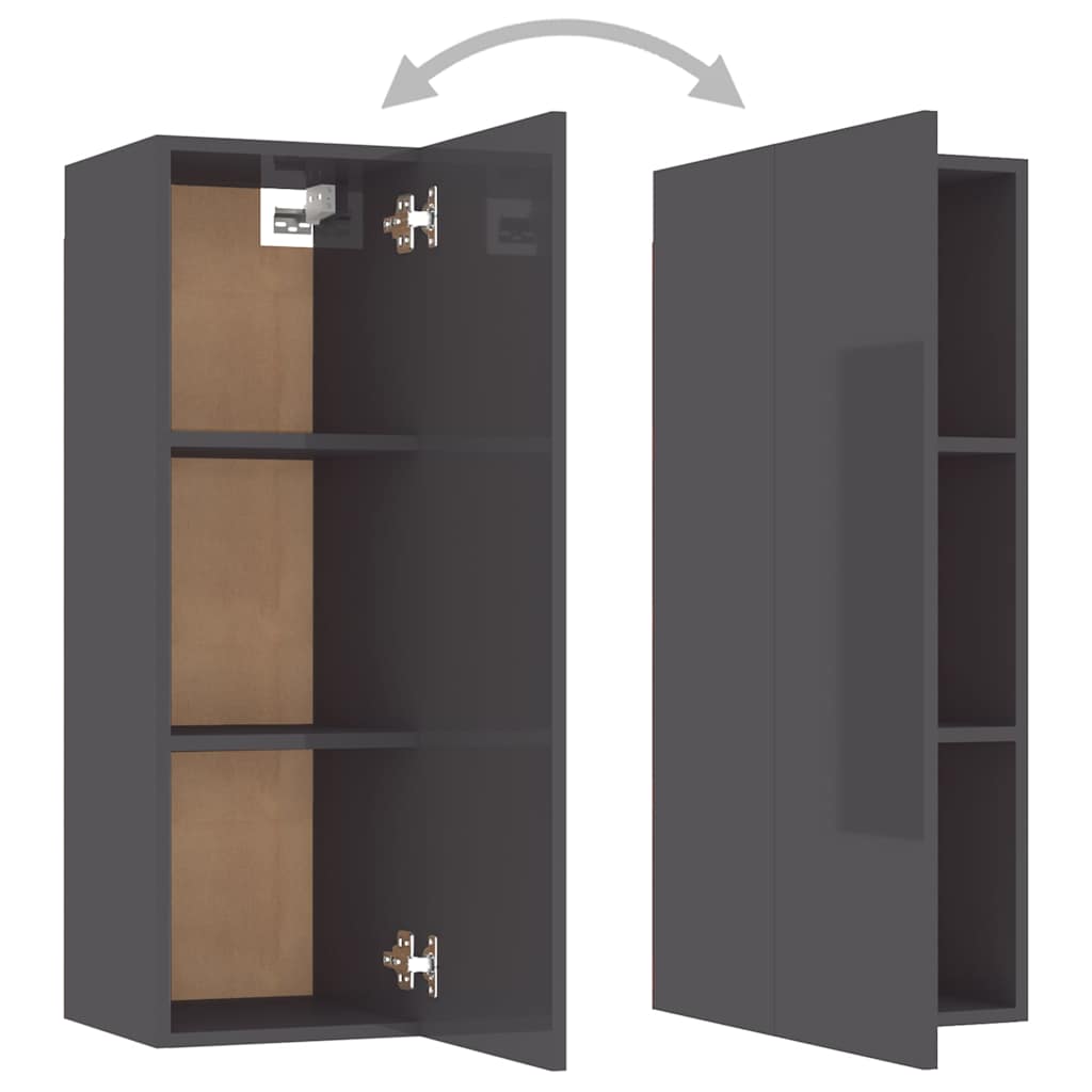 4-tlg. TV-Schrank-Set Weiß Holzwerkstoff