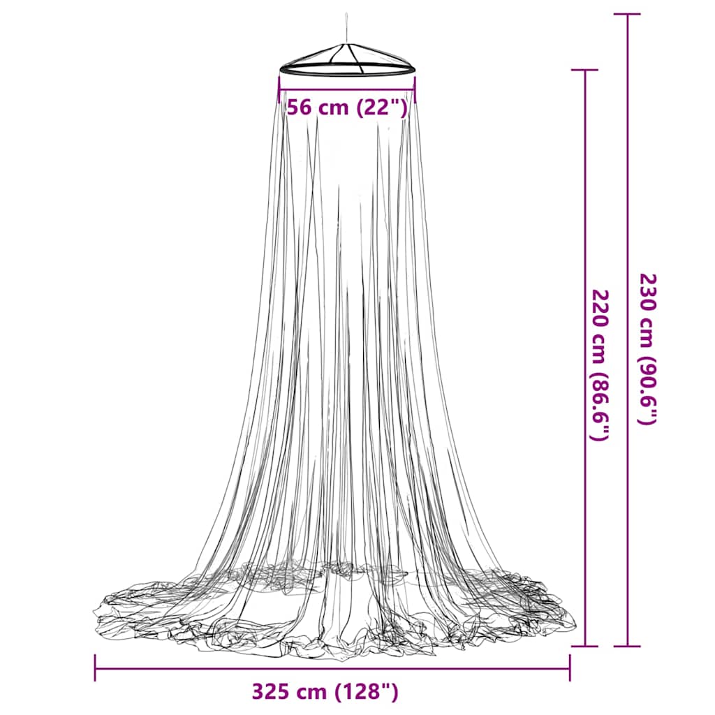 Moskito-Netz für das Bett A-Form 156 Mesh 850 cm Polyester