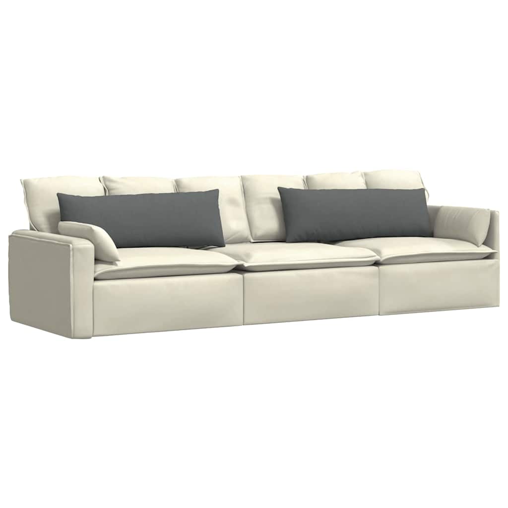 Sofakissen 2 pcs Hellgrau 50 x 30 cm Stoff