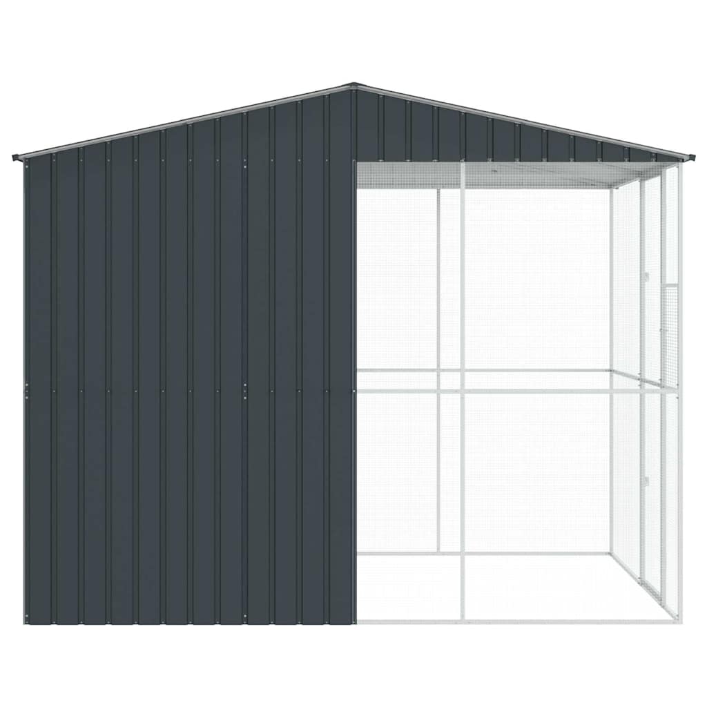 Vogelkäfig Anthrazit 215 x 110 x 247 cm Verzinkter Stahl