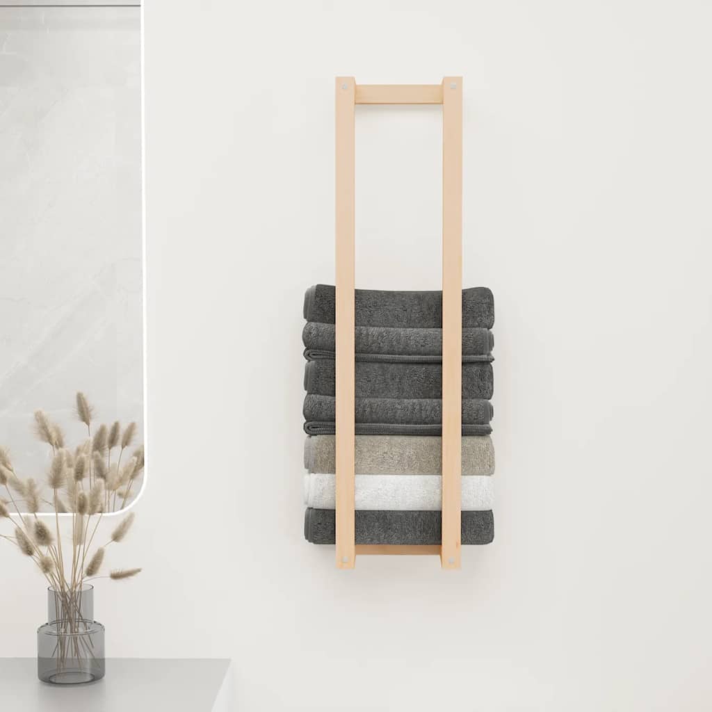 Handtuchhalter 23x18x60 cm Massivholz Kiefer