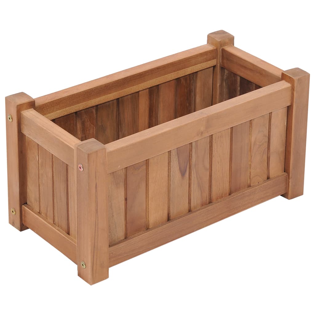 Hochbeet 150x30x25 cm Massivholz Teak