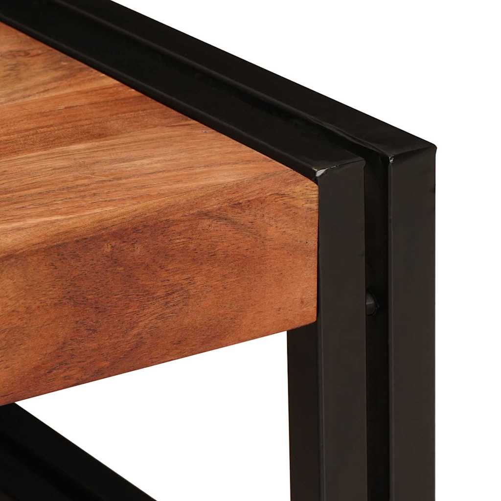 Badregal für Braun 40 x 50 x 23 cm Massives rohes Mangoholz