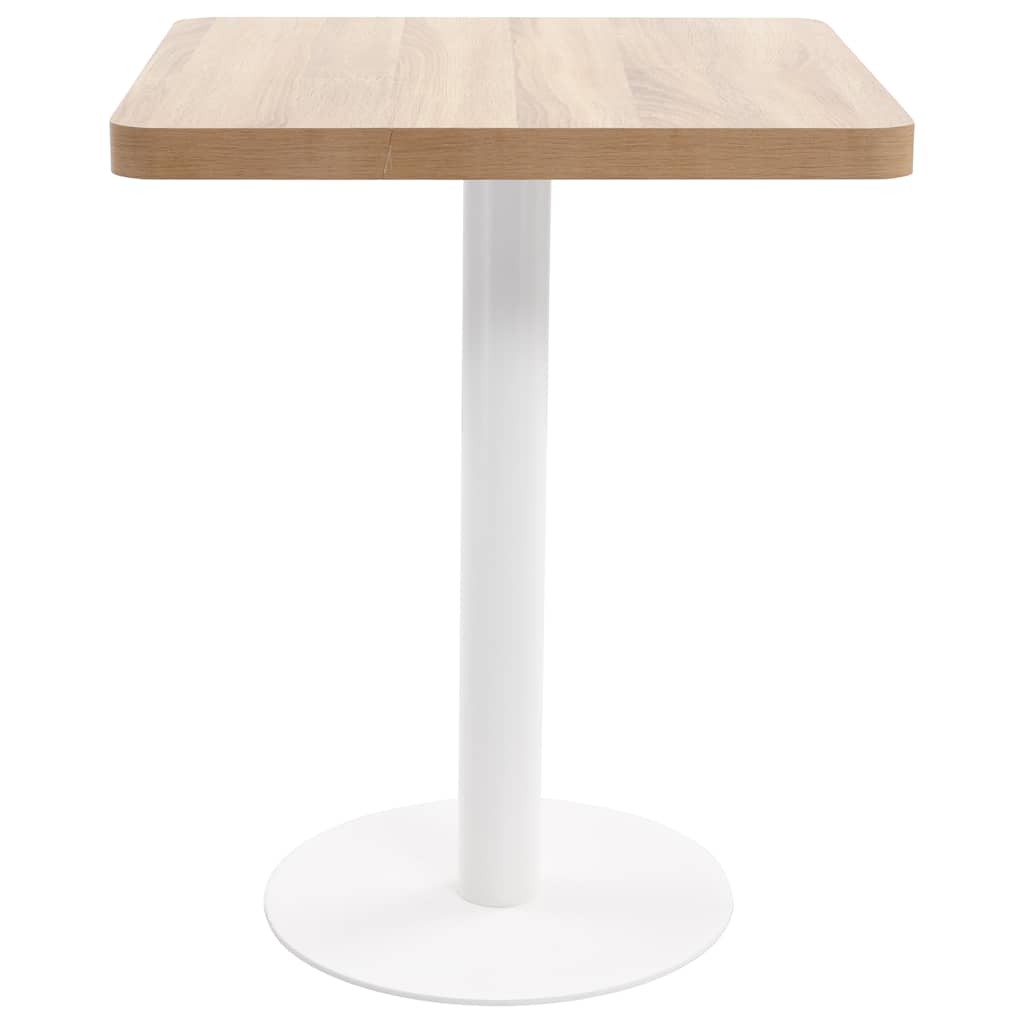 Bistrotisch Hellbraun 50x50 cm MDF