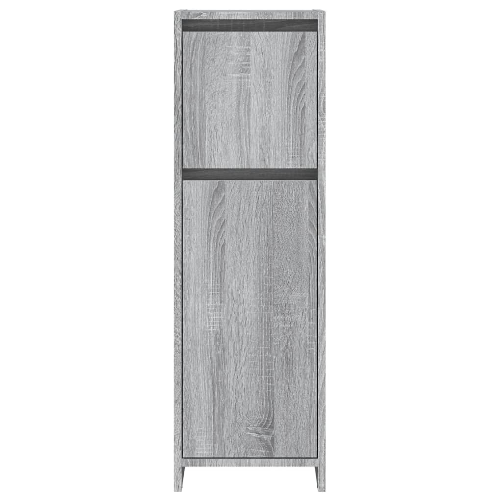 Badezimmerschrank Weiß 30x30x95 cm Holzwerkstoff