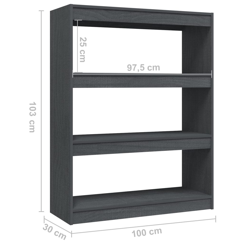 Bücherregal 40x30x71,5 cm Massivholz Kiefer