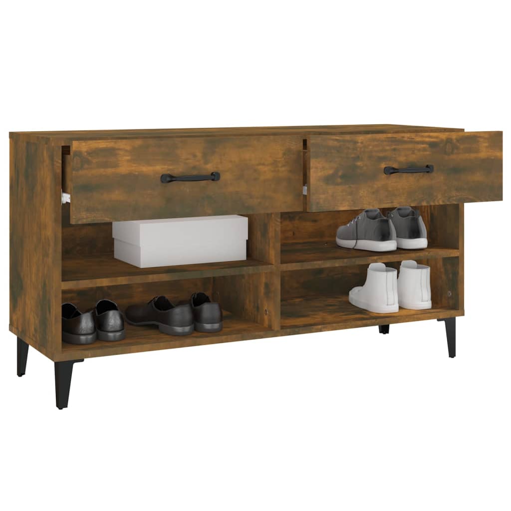 Schuhschrank Weiß 102x35x55 cm Holzwerkstoff