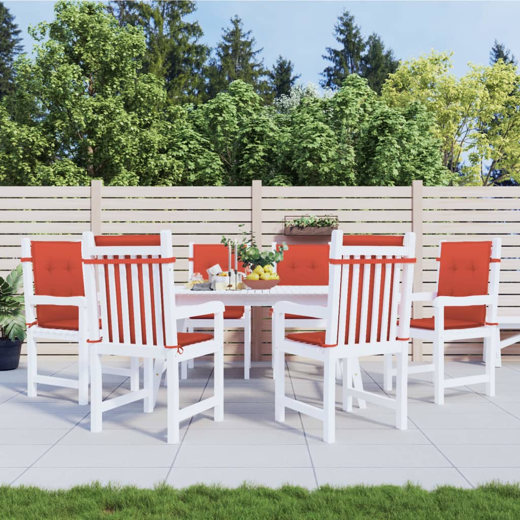 Niedriglehner-Auflagen 2 Stk Melange Anthrazit 100x50x7cm Stoff