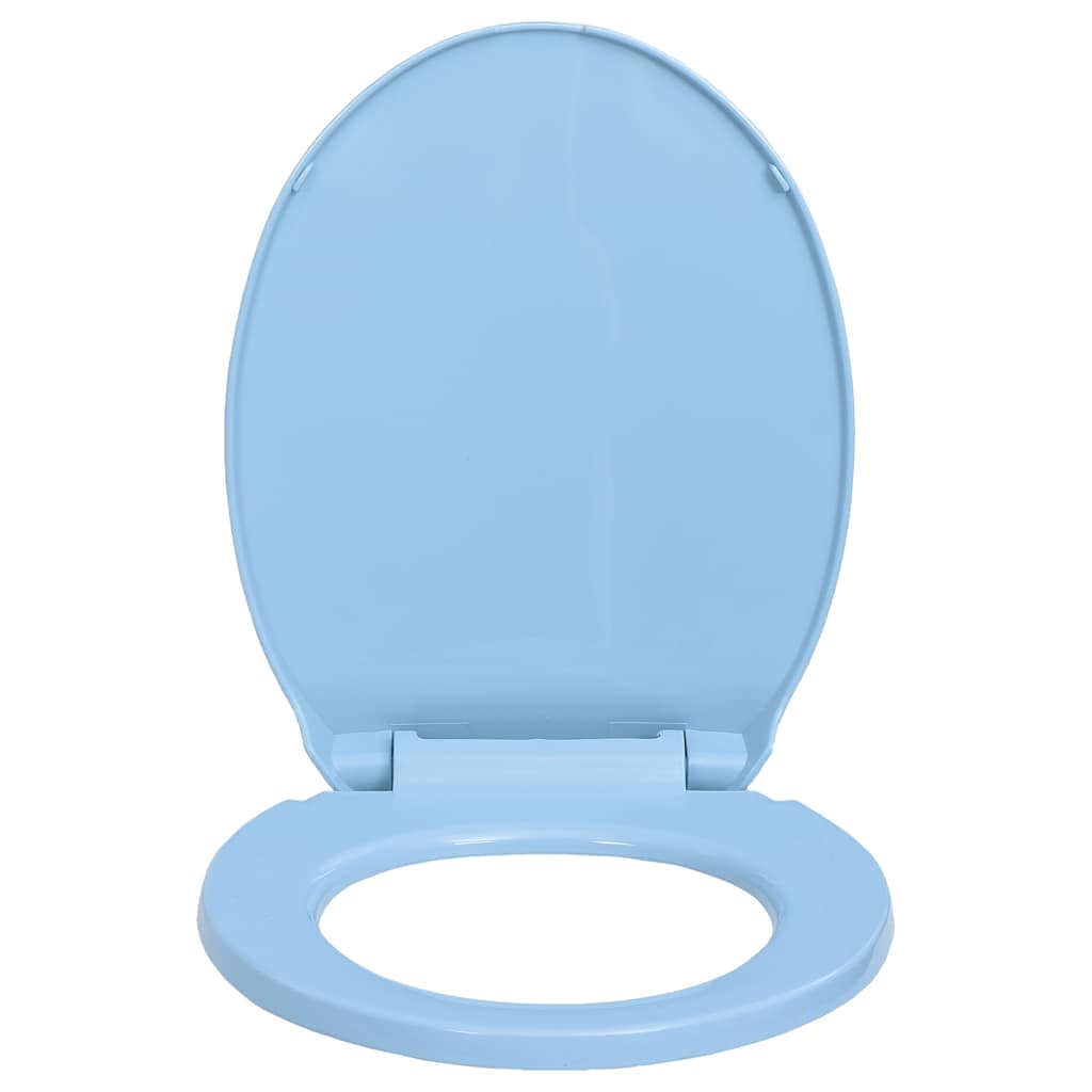 Toilettensitz mit Absenkautomatik Hellgrau Oval