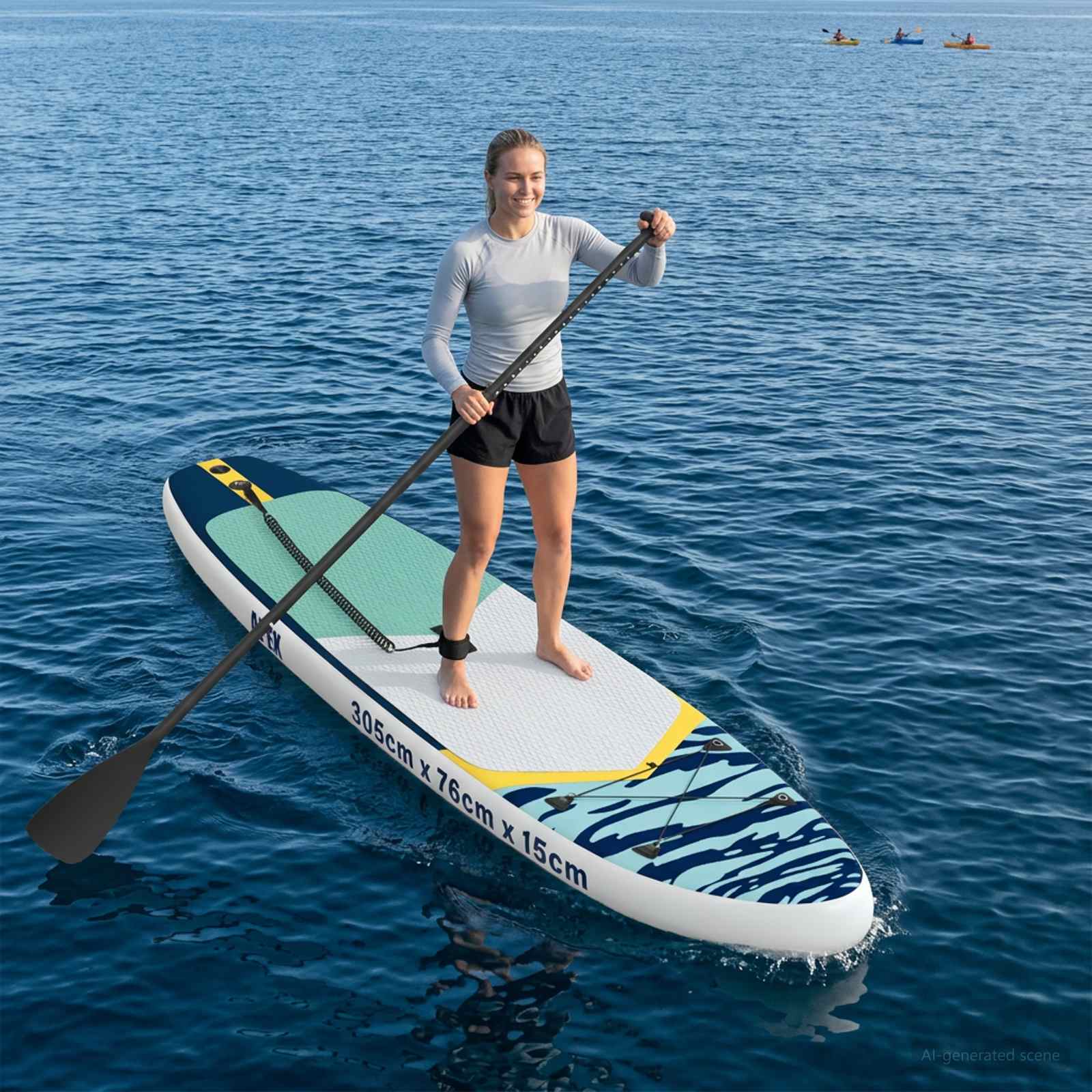 Aufblasbares Stand Up Paddle Board HYDROS 305 x 76 x 15 cm für