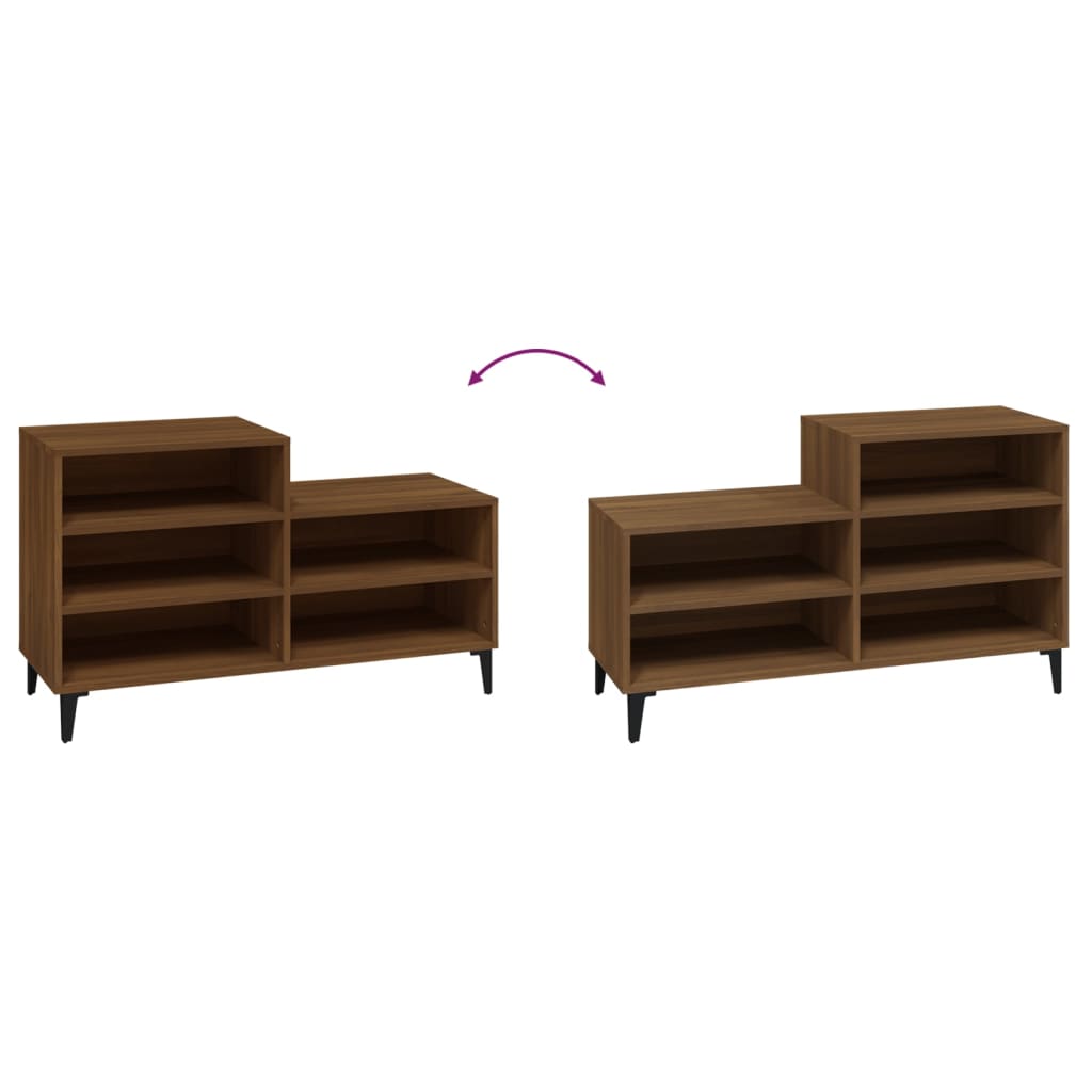 Schuhregal Weiß 102x36x60 cm Holzwerkstoff