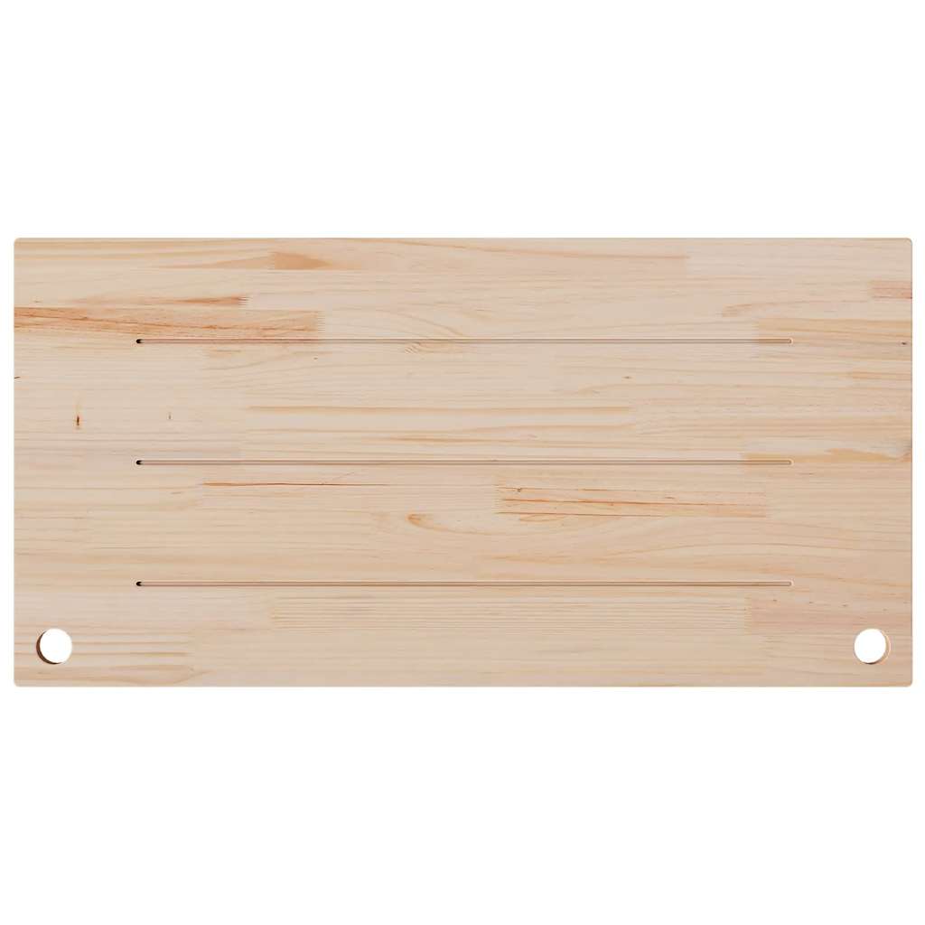 Schreibtischplatte 80x40x2,5 cm Massivholz Kiefer