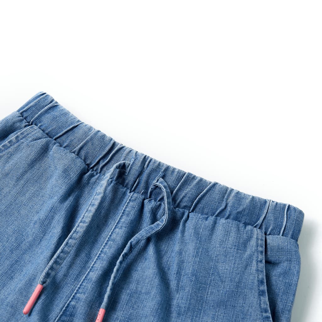 Kindershorts Helles Jeansblau 140