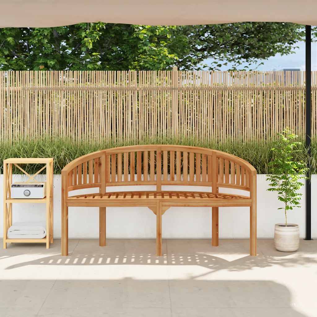 Bananenbank 180 cm Massivholz Teak