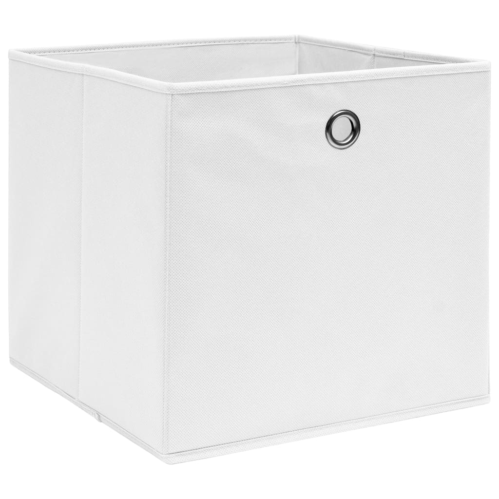 Aufbewahrungsboxen mit Deckeln 10 Stk. 28x28x28 cm Schwarz