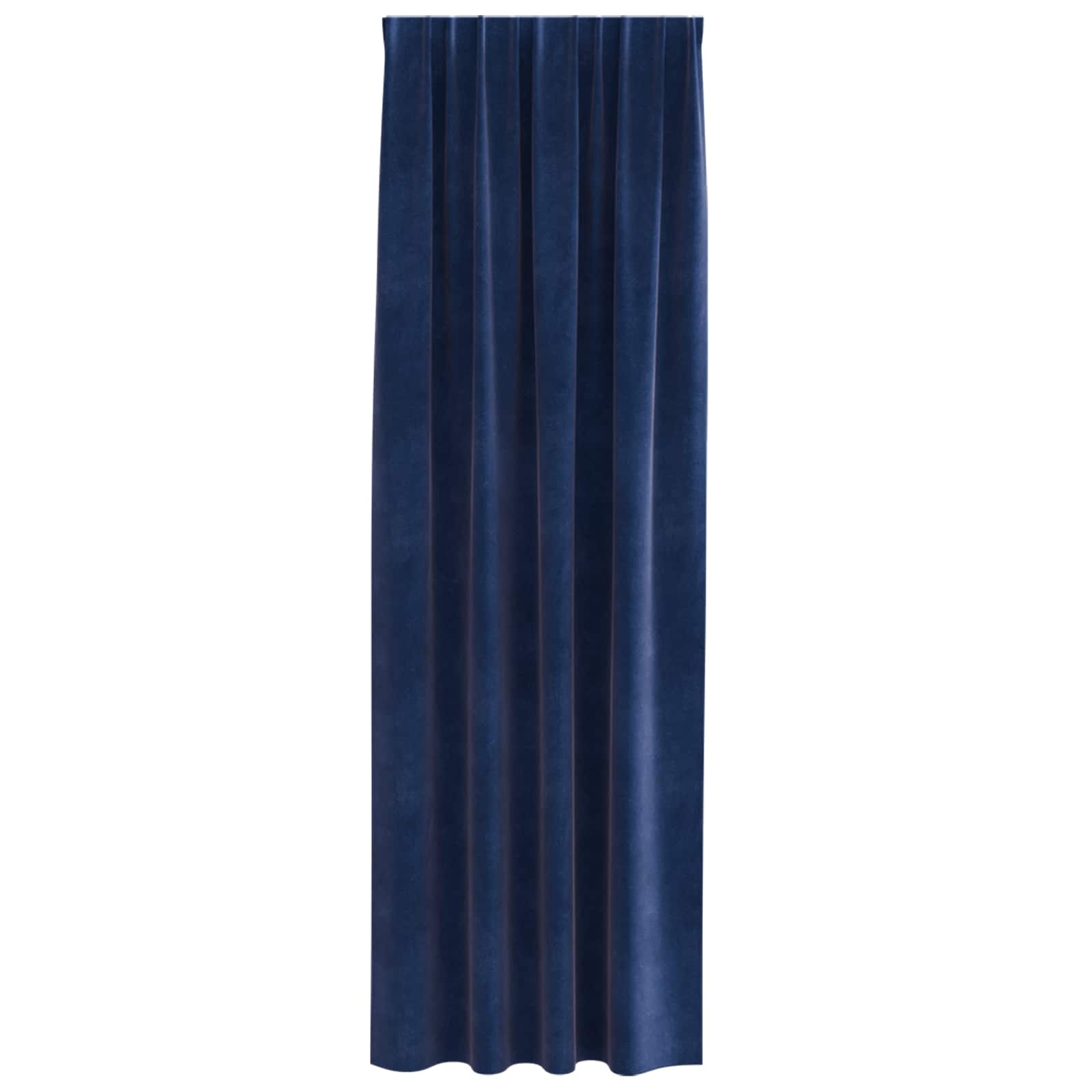 Verdunkelungsvorhänge 2 pcs Schwarz 140 x 140 cm Samt