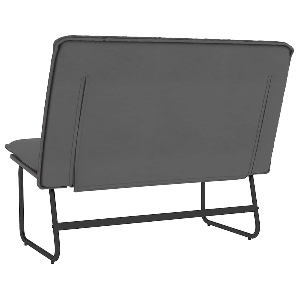 Sitzbank Creme 100x75x76 cm Kunstleder