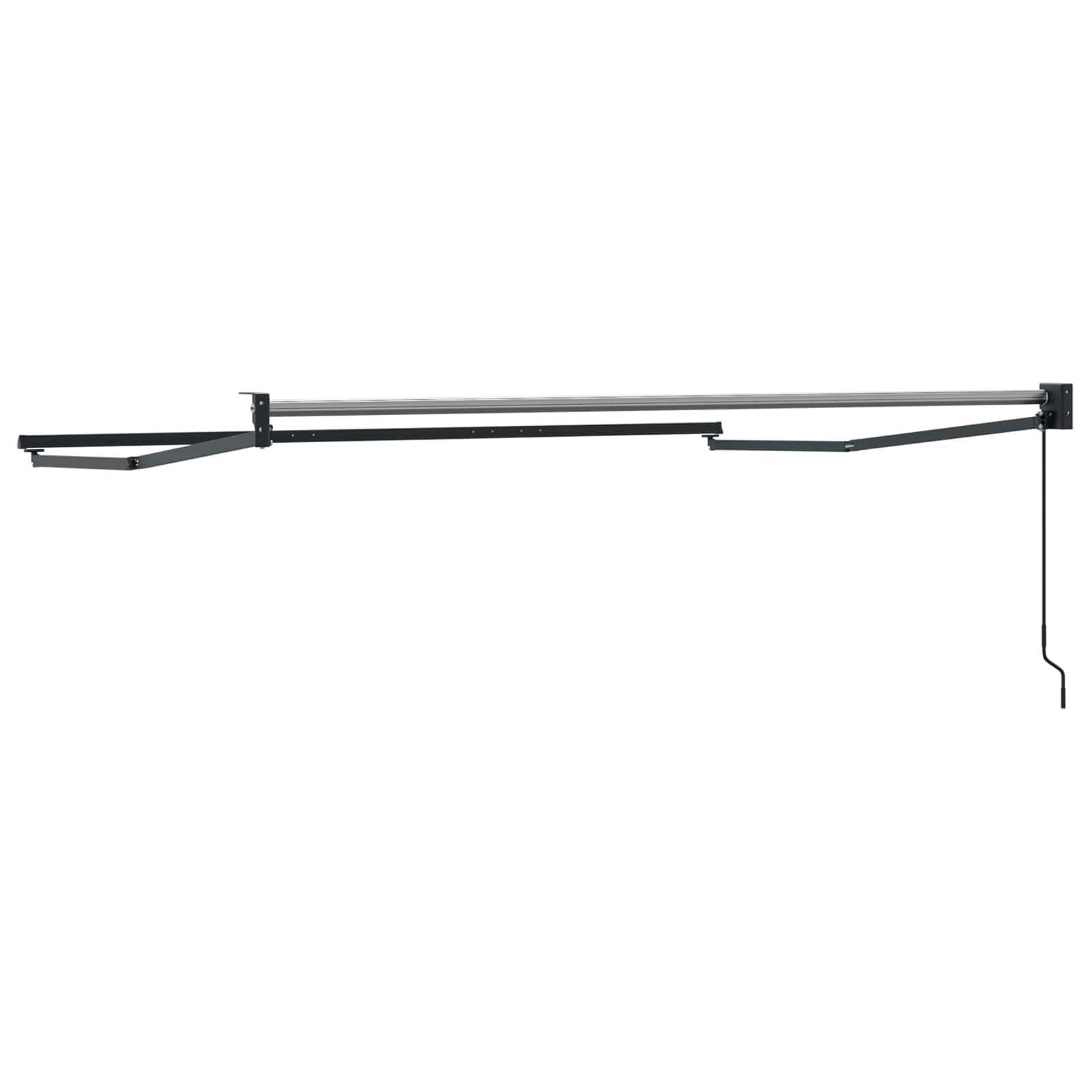 Ausziehbarer Sonnenschirmrahmen Weiß 300 x 250 cm Aluminium