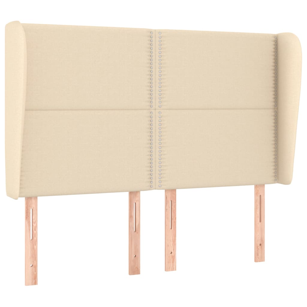 Kopfteil mit Ohren Dunkelgrau 83x23x78/88 cm Stoff