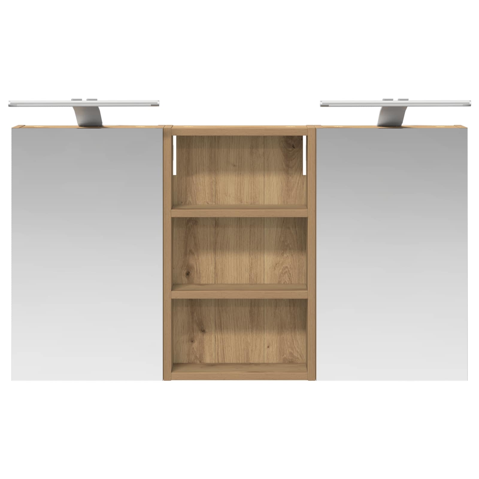 Badezimmerschrank-Set 3 pcs 80 x 10,5 x 50 cm Holzwerkstoff