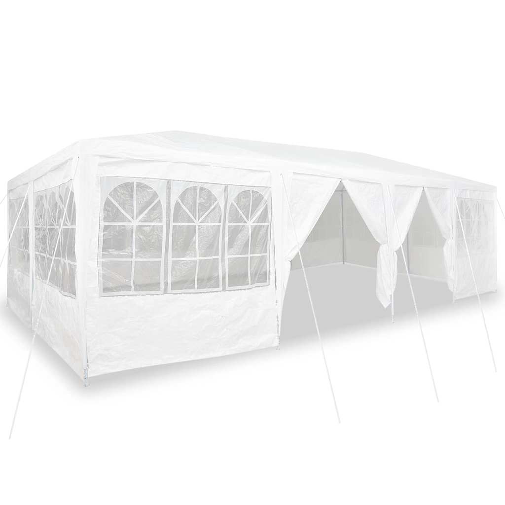 Party-Zelt Weiß 400 x 400 x 266 cm Polyethylen