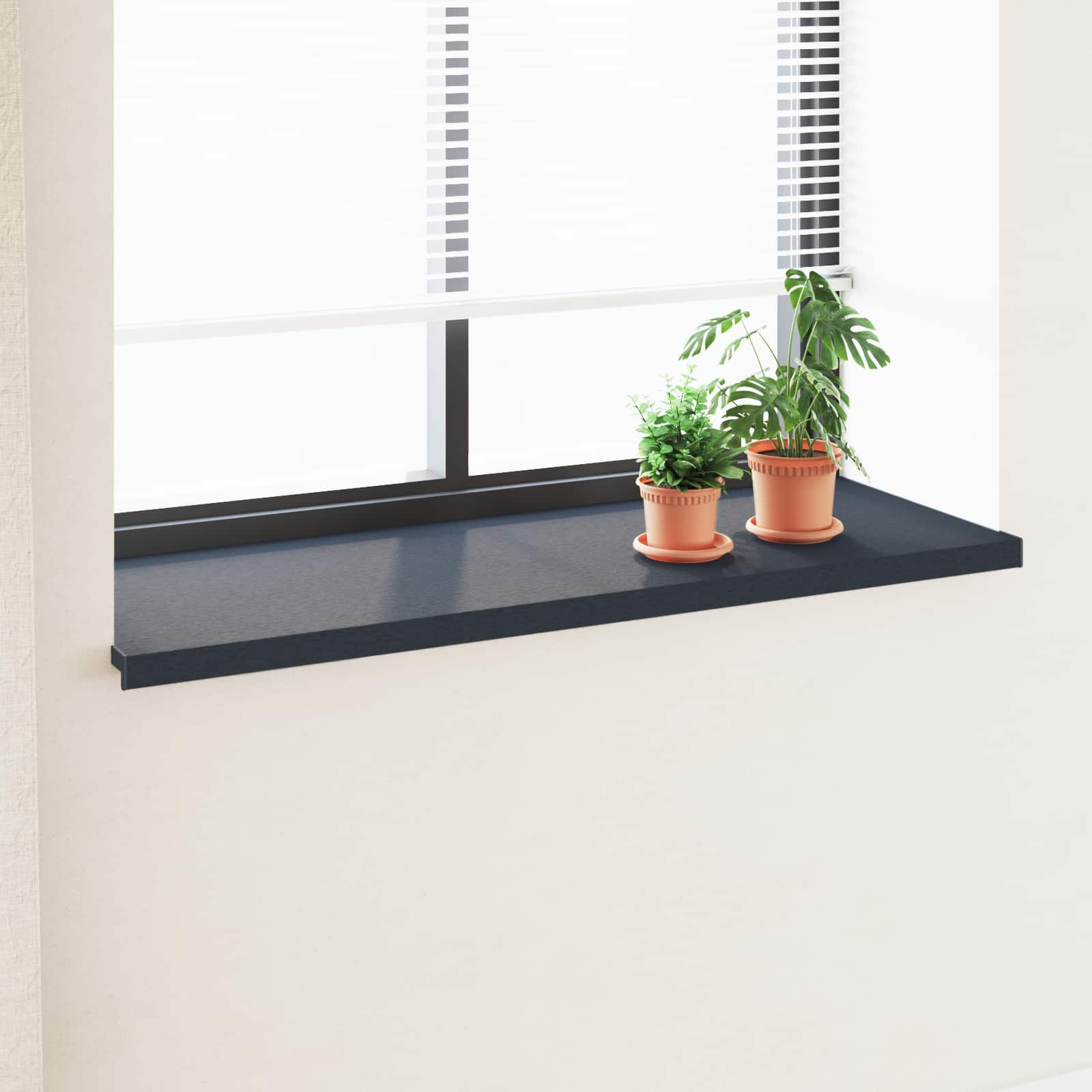 Fensterbank Weiß 60 x 10 x 4,5 cm PVC