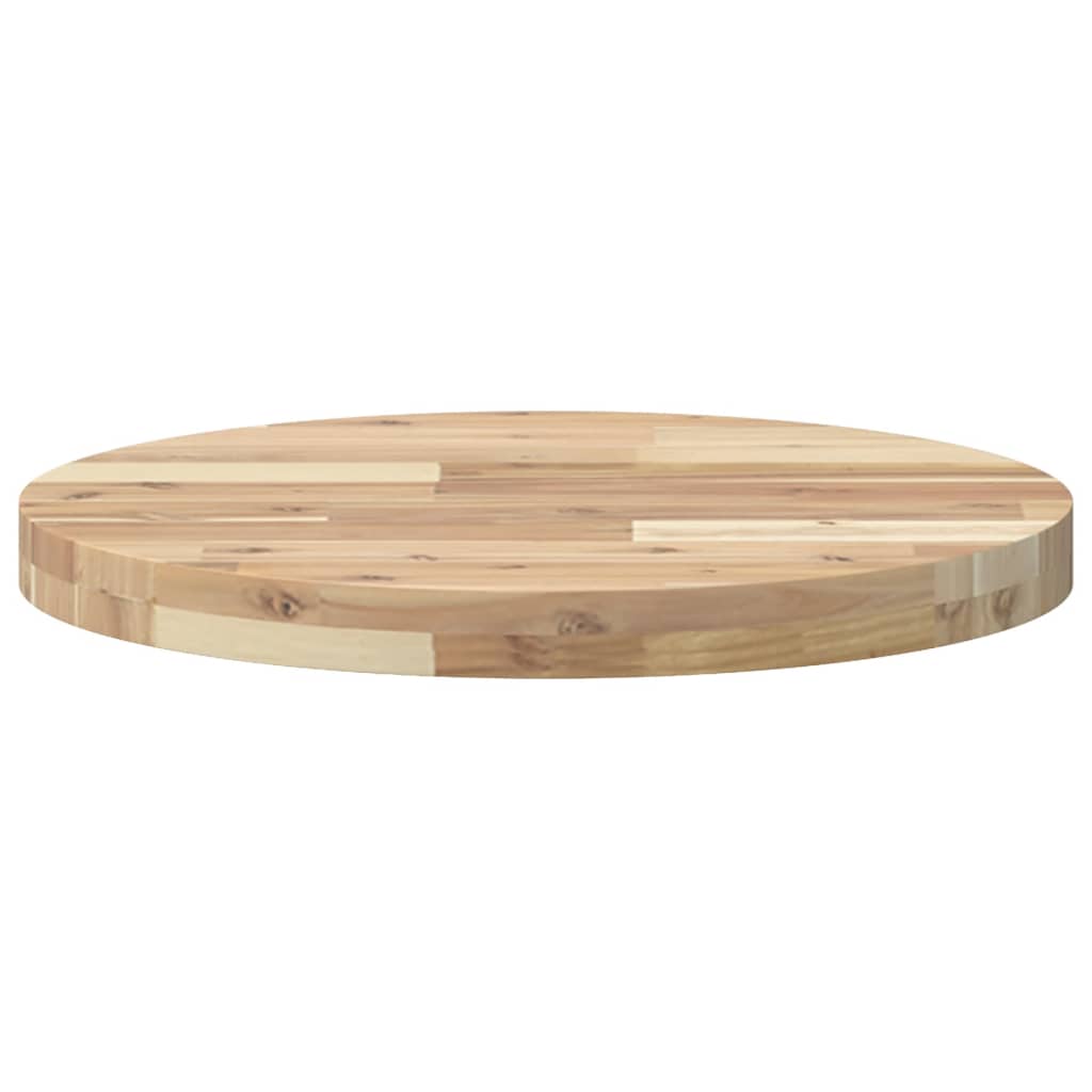 Tischplatte Rund Ø40x2 cm Massivholz Akazie