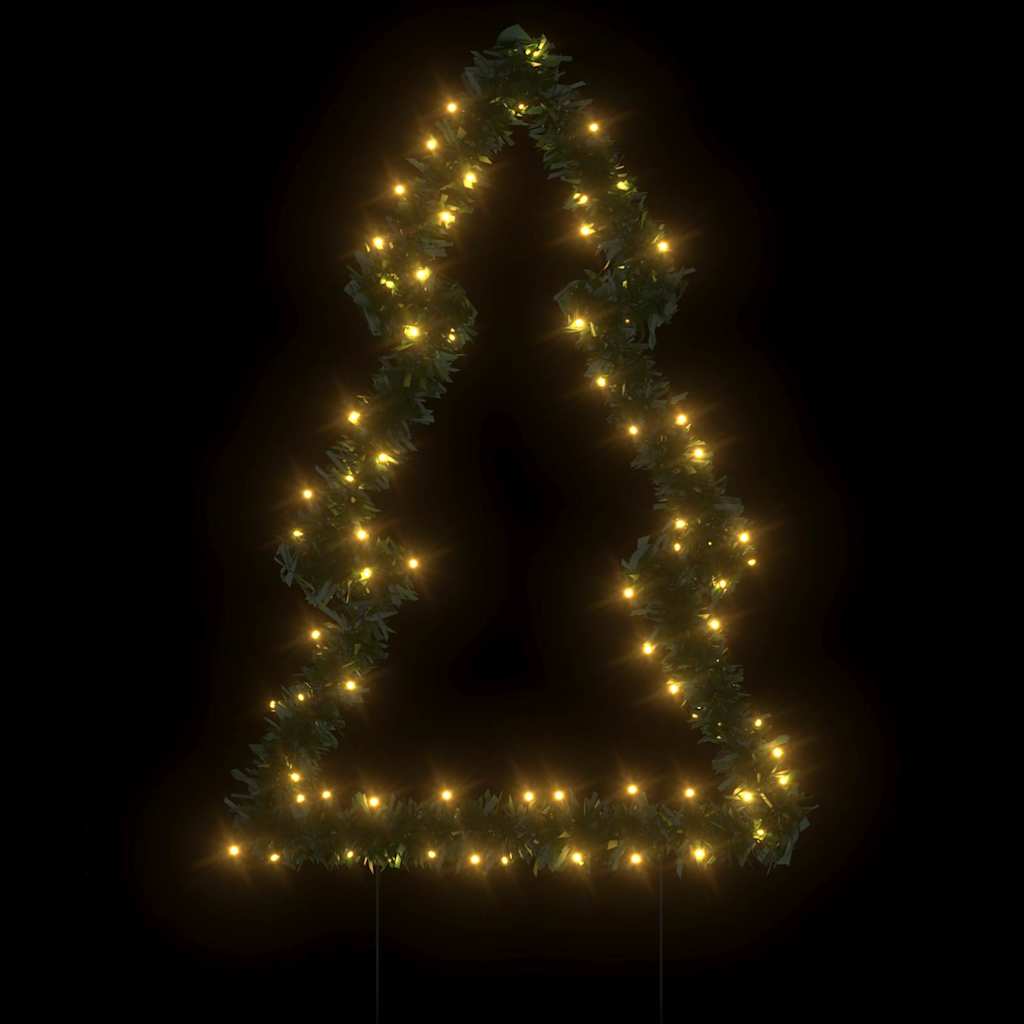 Weihnachtsbaum mit Erdspießen und 115 LEDs 90 cm