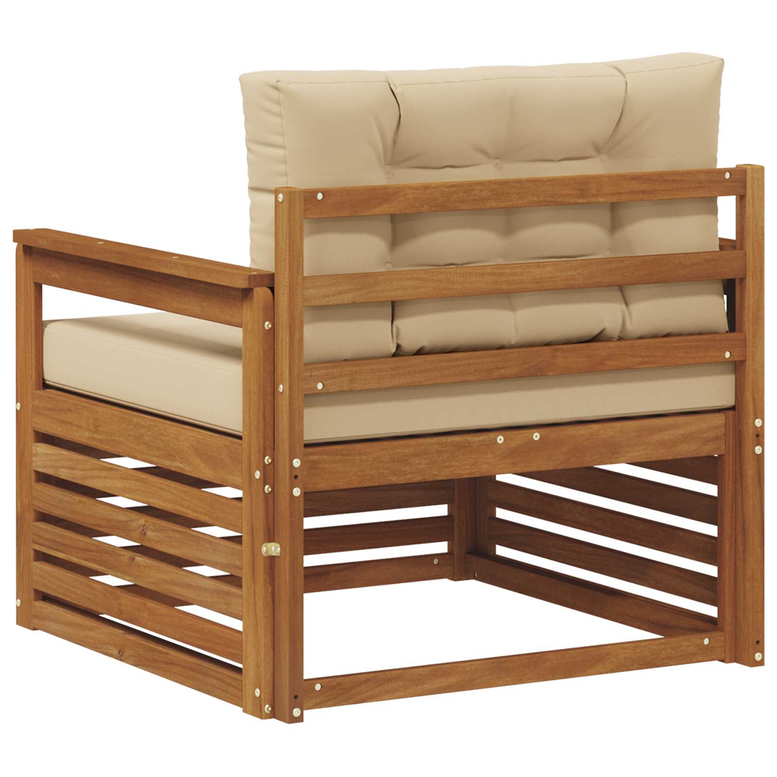 2 Stück Outdoor-Sofa Natur