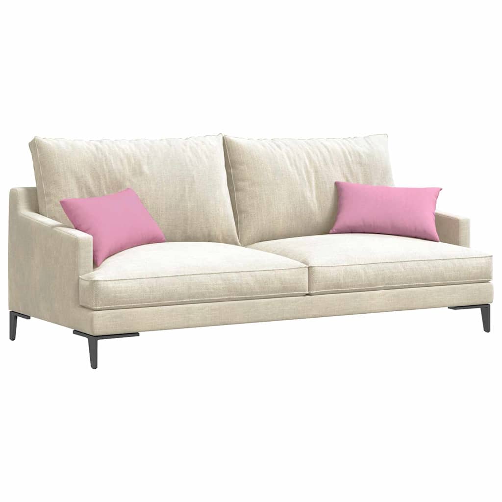 Sofakissen 2 pcs Hellgrau 50 x 30 cm Stoff