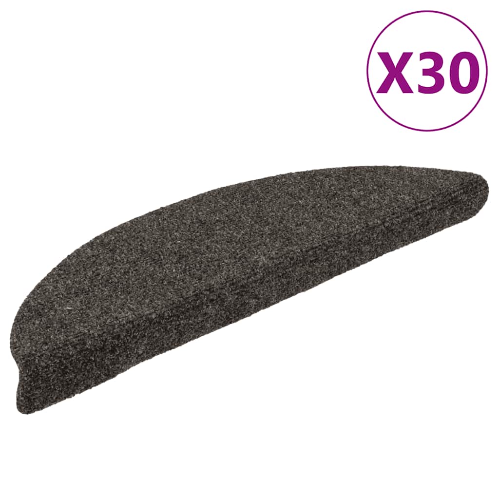 Stufenmatten Selbstklebend 15 Stk. 56x17x3 cm Hellbraun Halbrund