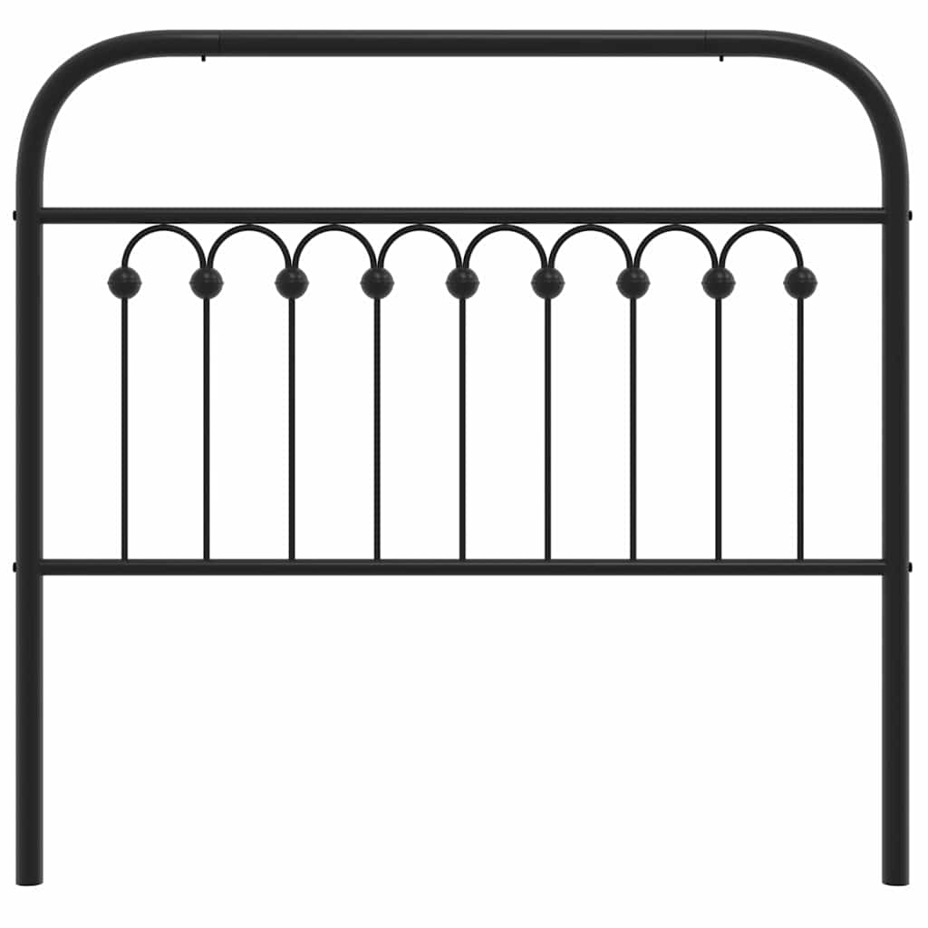 Ersatz-Kopfteil Metall Schwarz 75 cm