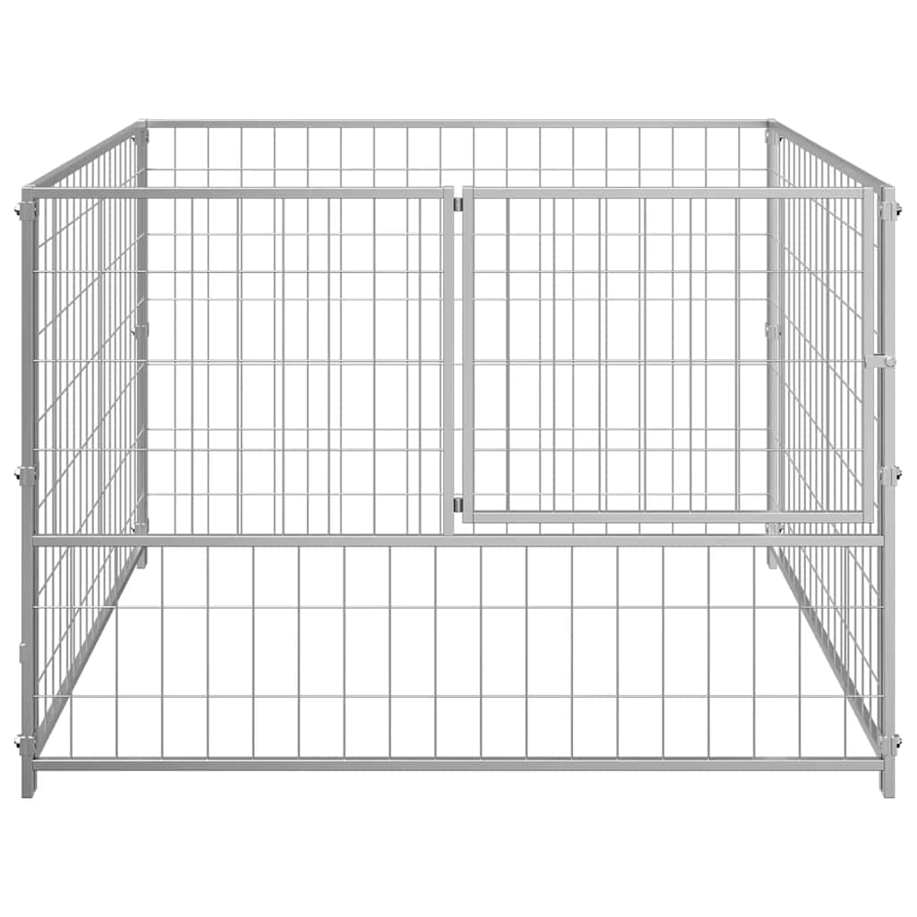 Hundezwinger Schwarz 100x100x70 cm Stahl