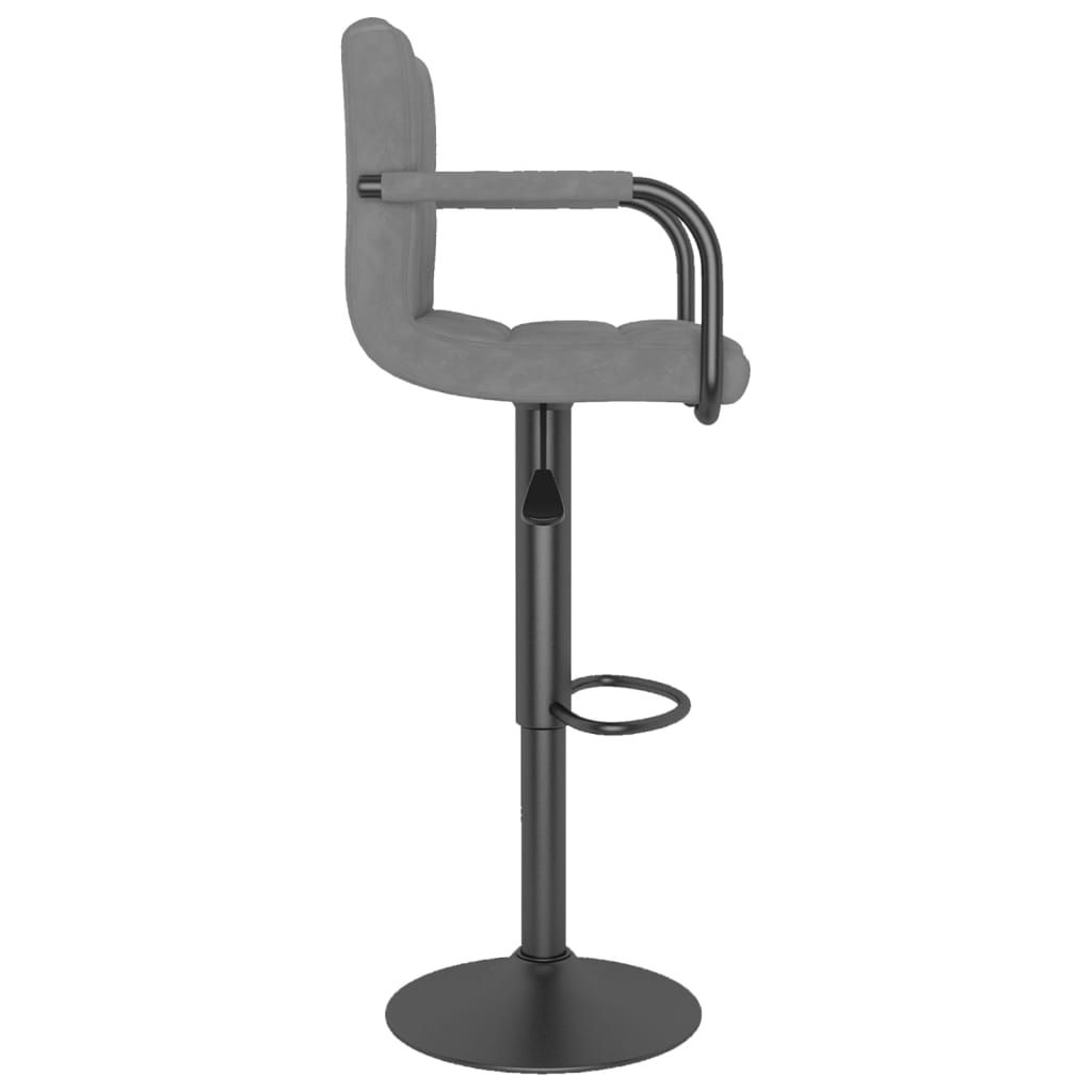 Barhocker 2 Stk. Blau Samt