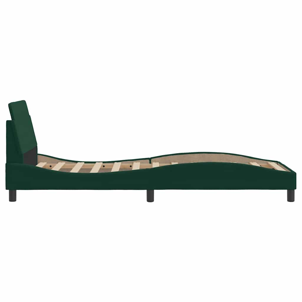 Bettgestell "Dover" Hellgrau 80x200 cm Samt