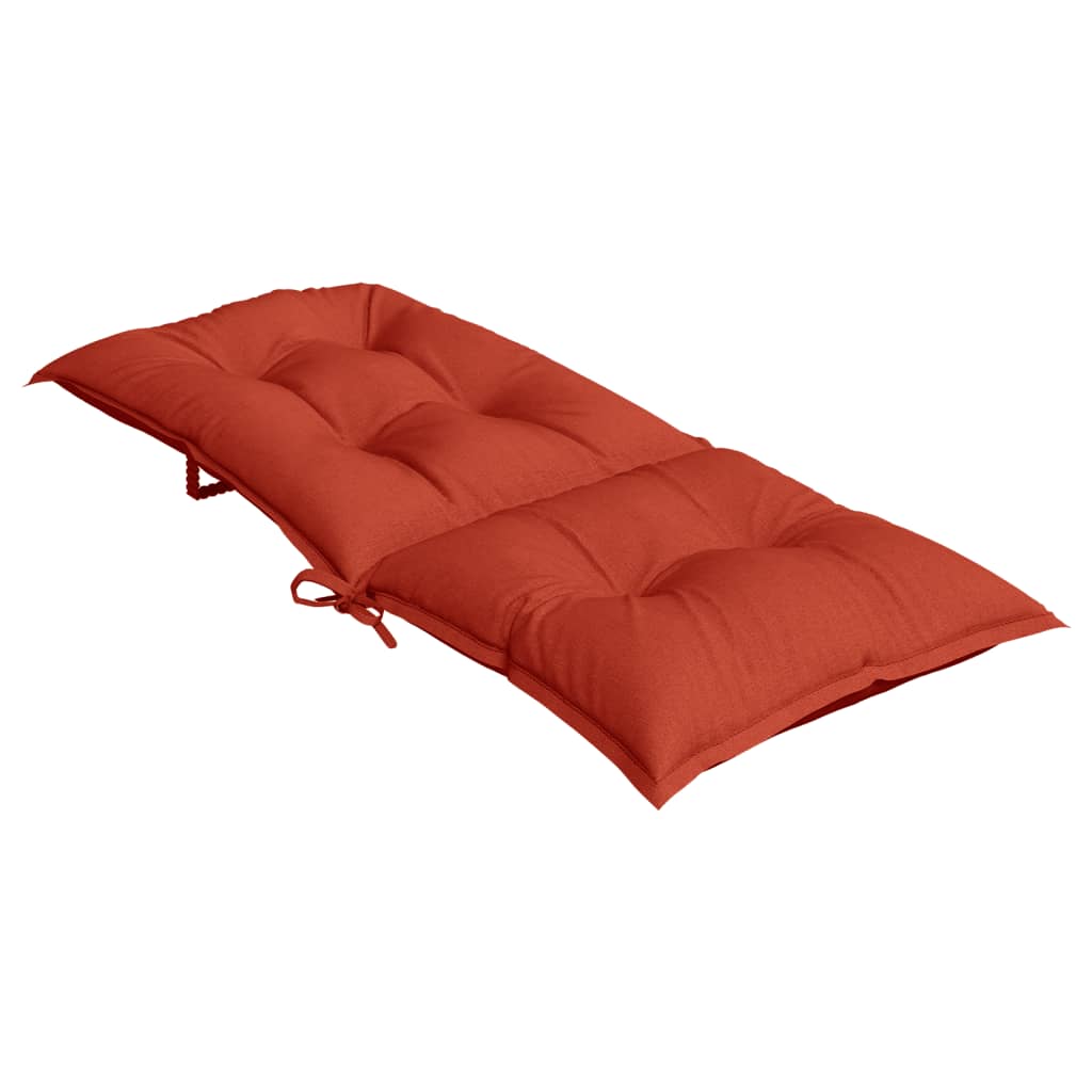 Hochlehner-Auflagen 2 Stk. Melange Anthrazit 120x50x7cm Stoff