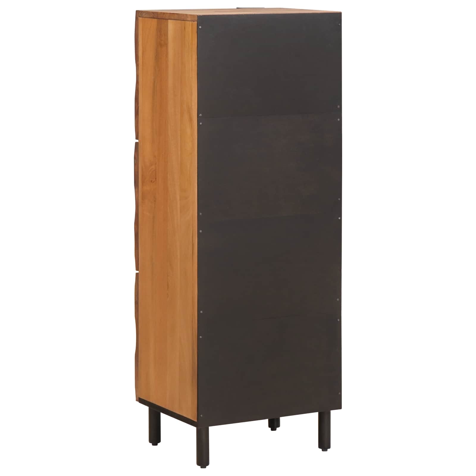Highboard mit Tür Weiße gewaschene Oberfläche 40 x 33 x 110 cm