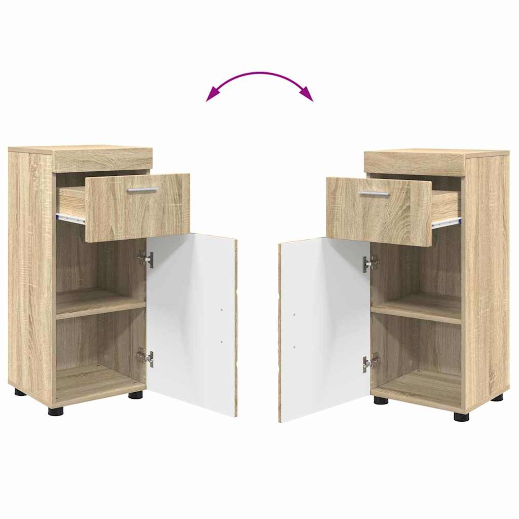 Badezimmermöbel-Set TULUM 2 pcs Weiß 60 x 34 x 63 cm