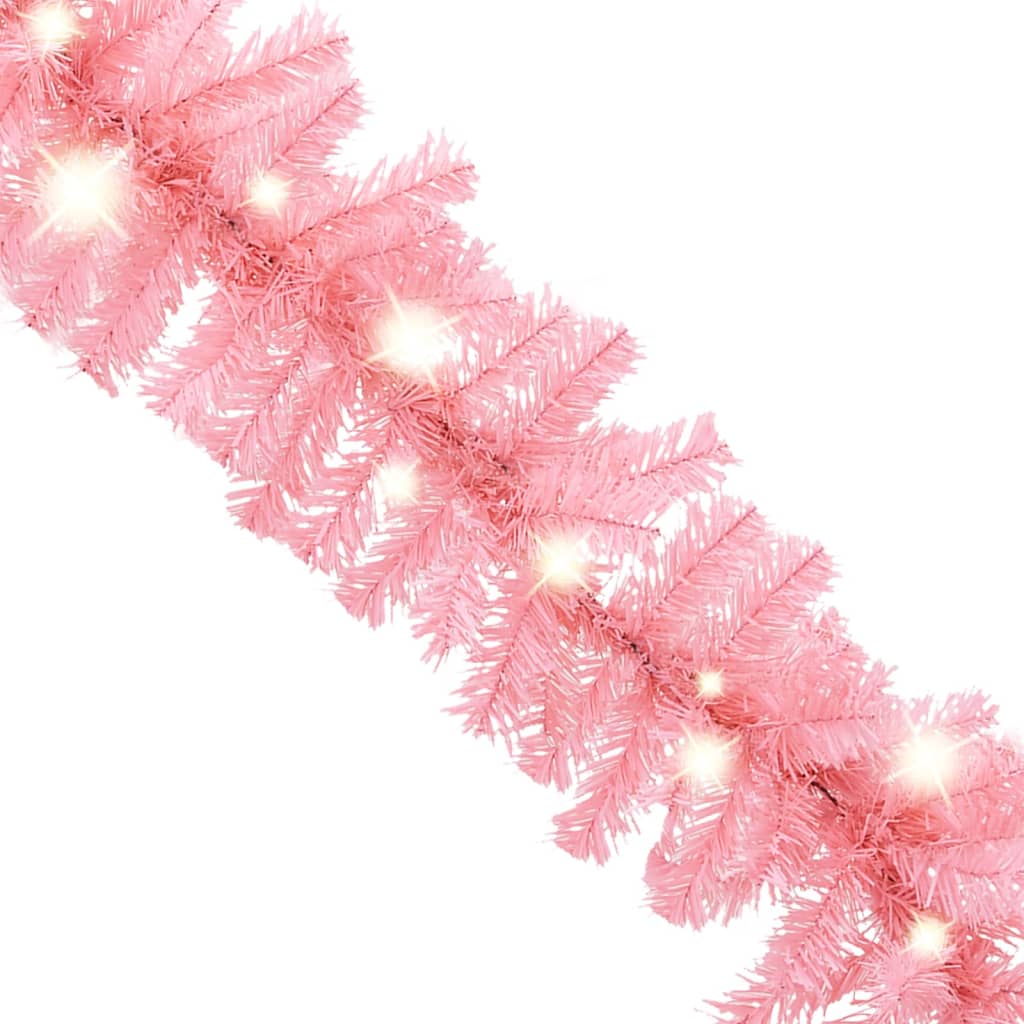 Weihnachtsgirlande mit LED 10 m Schwarz